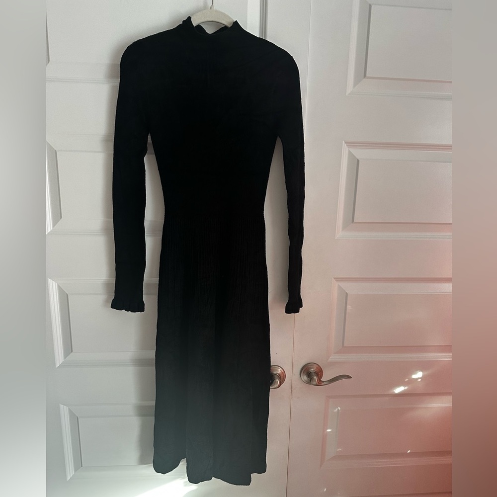 Proenza Schouler White Label Chenille Turtleneck dress in‎ black NWT - Picture 10 of 10
